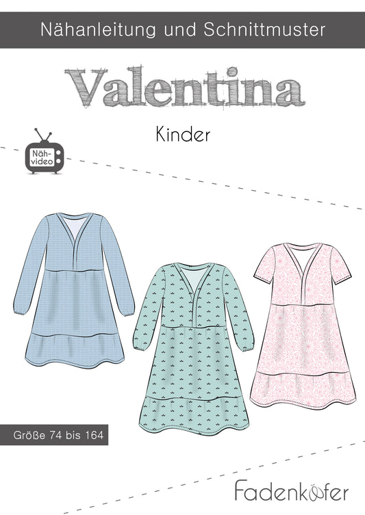 Kleid "Valentina" für Kinder von Fadenkäfer