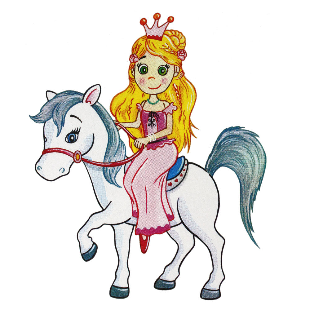 Bügelmotiv Prinzessin auf Pferd