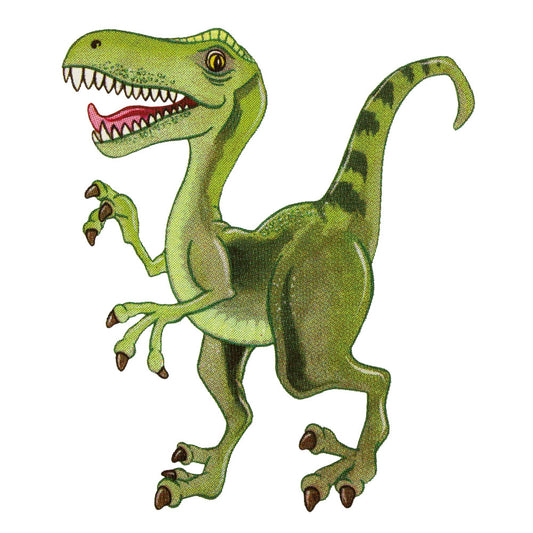 Bügelmotiv Dinosaurier Raptor