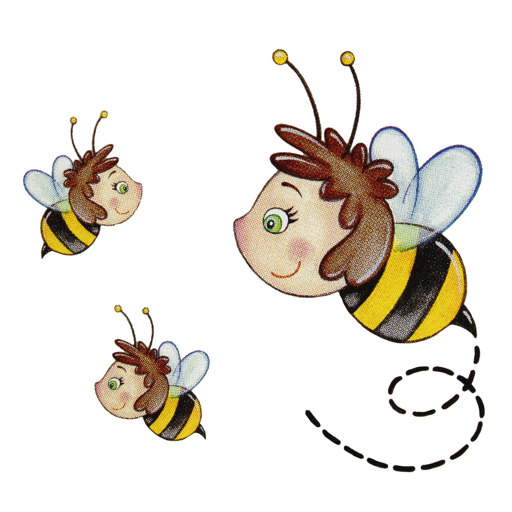 Bügelmotive-Set Bienen