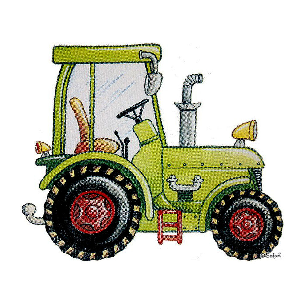 Bügelmotiv Traktor groß