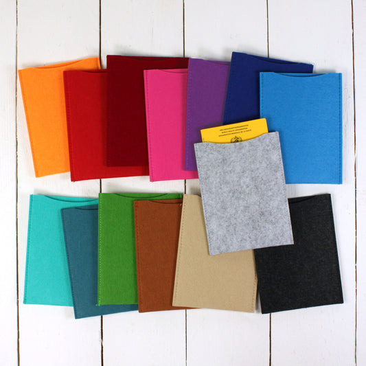 Impfpasshülle Filz uni für Pässe aller Art