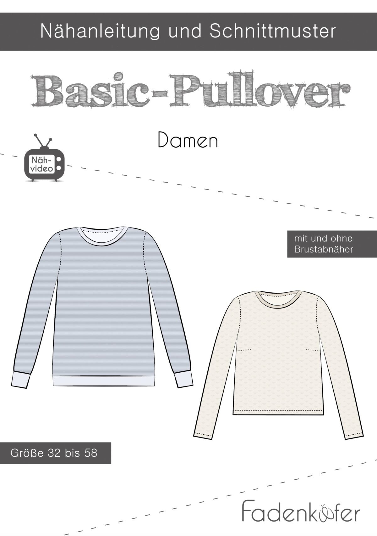 "Basic Pullover" für Damen von Fadenkäfer