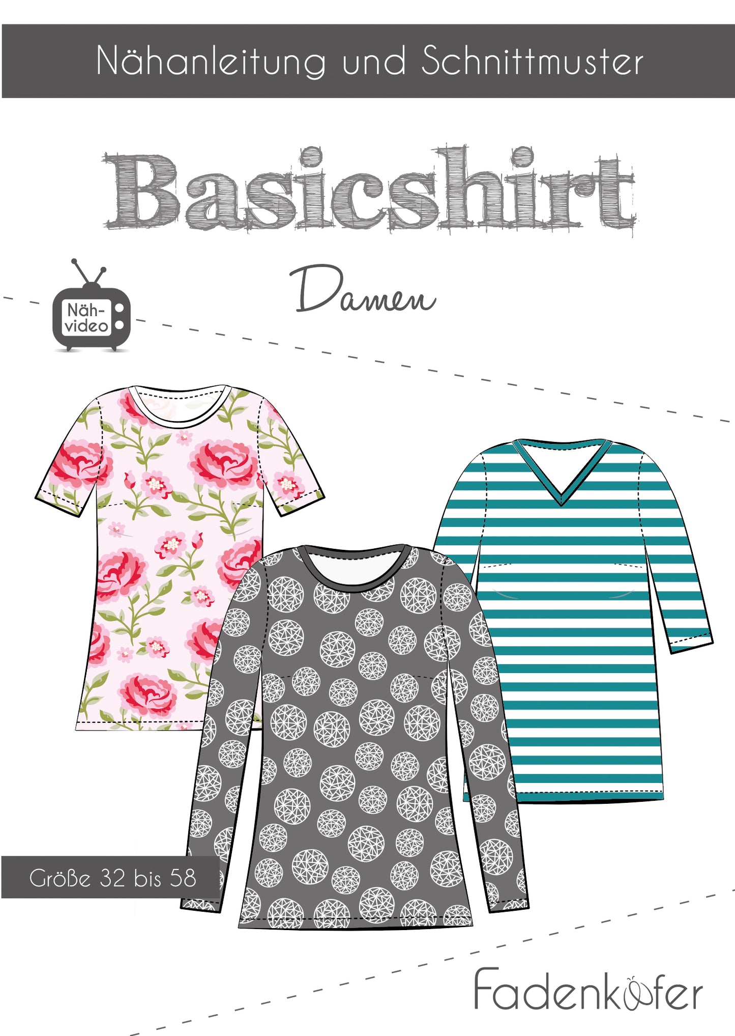 "Basicshirt" für Damen von Fadenkäfer