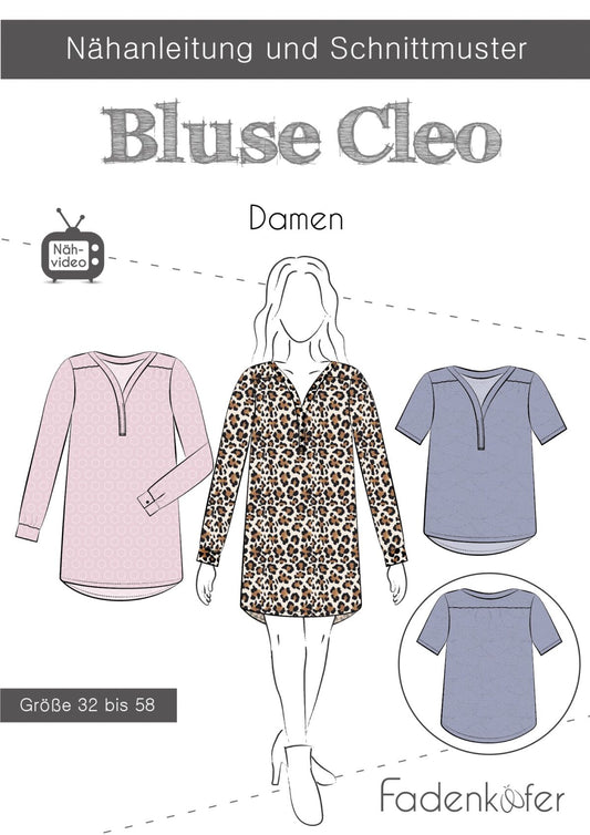 Bluse "Cleo" für Damen von Fadenkäfer