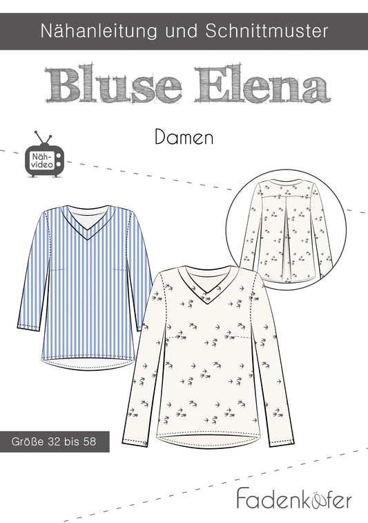 Bluse"Elena" für Damen von Fadenkäfer