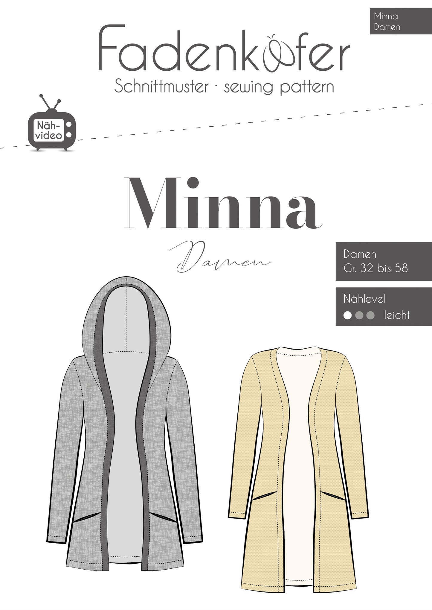 Strickjacke "Minna" für Damen von Fadenkäfer