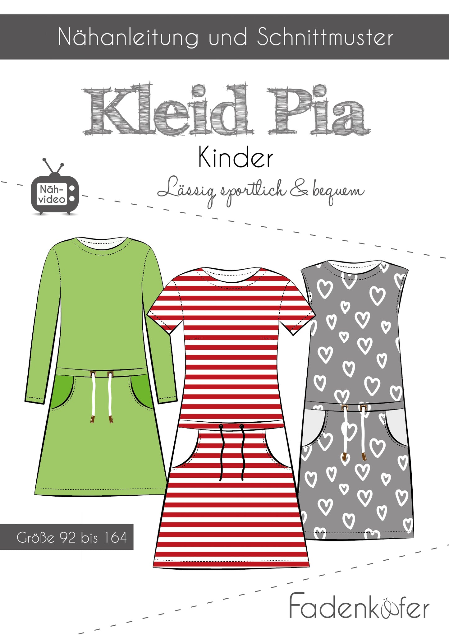 Kleid "Pia" für Kinder von Fadenkäfer