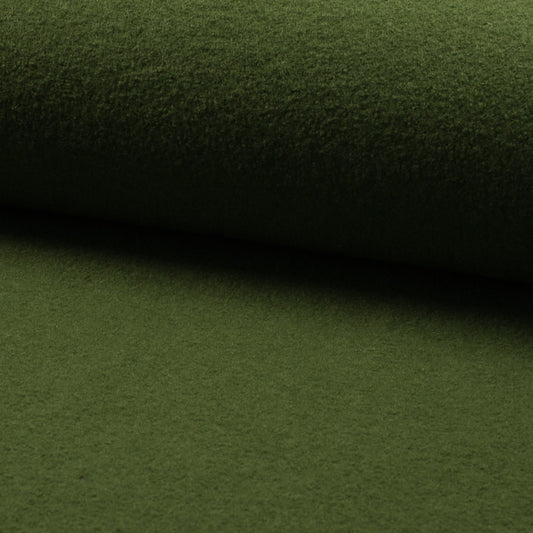 Wollwalk, gekochte Wolle "Olive"