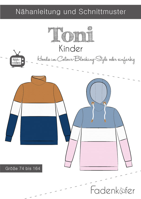 Hoodie "Toni" für Kinder von Fadenkäfer