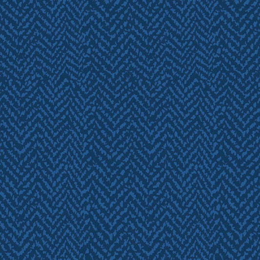 French Terry, "Fischgrat indigo"