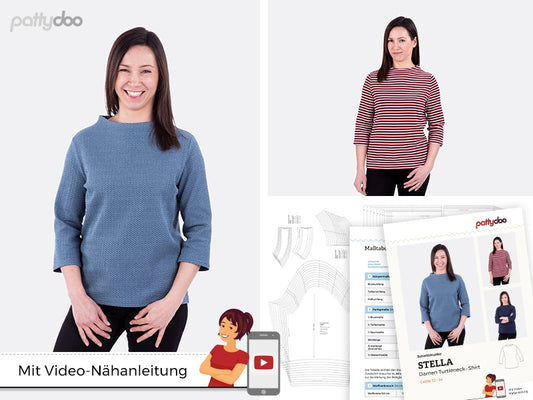 Turtleneck-Shirt "Stella" by pattydoo